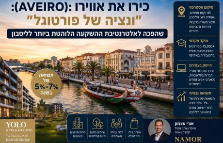 הכירו את אווירו (Aveiro): 'ונציה של פורטוגל' שהפכה לאלטרנטיבת ההשקעה הלוהטת ביותר לליסבון